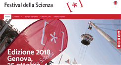 Desktop Screenshot of festivalscienza.it