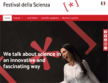 Tablet Screenshot of festivalscienza.eu